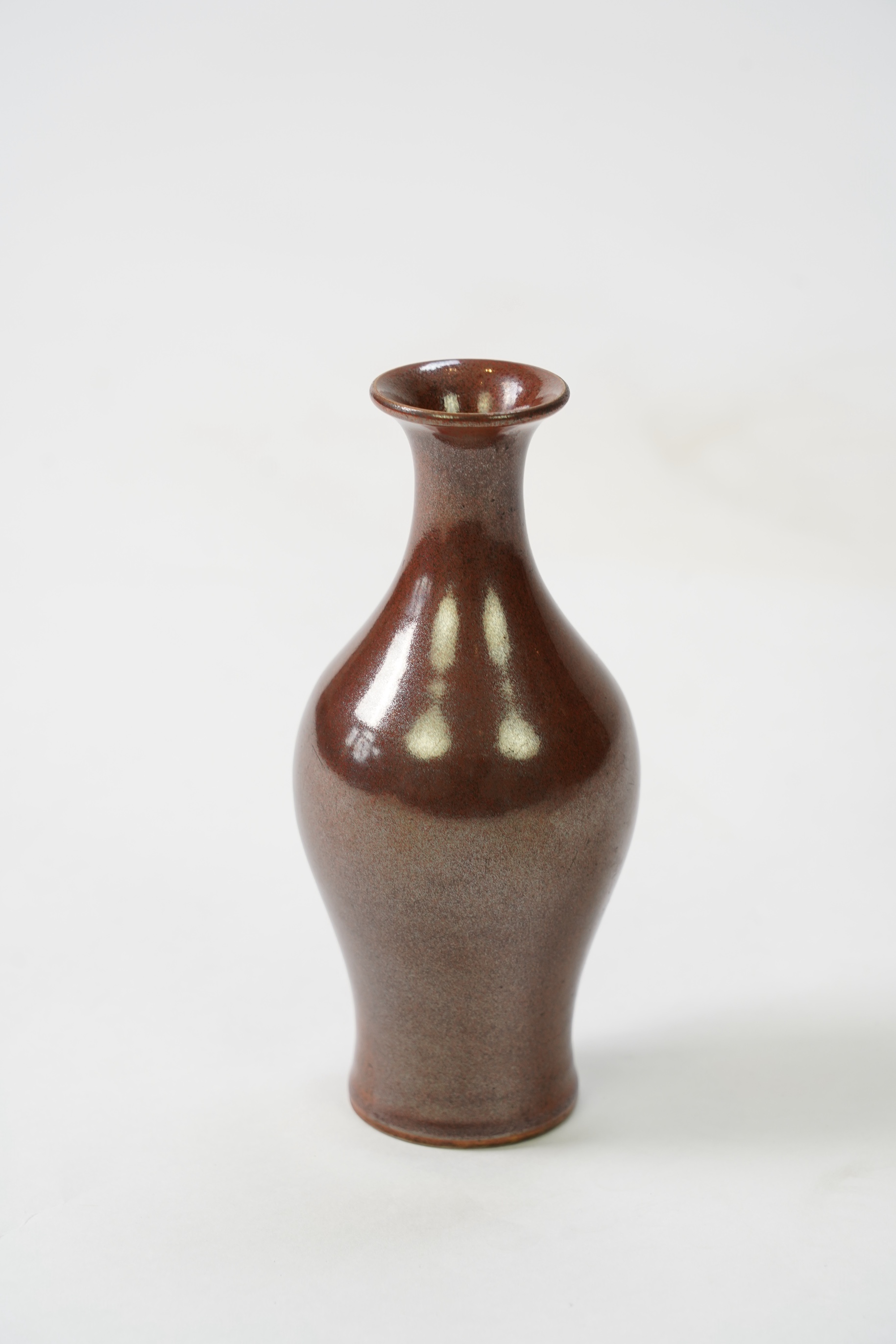 A Chinese metallic brown glazed vase, probably Qing dynasty